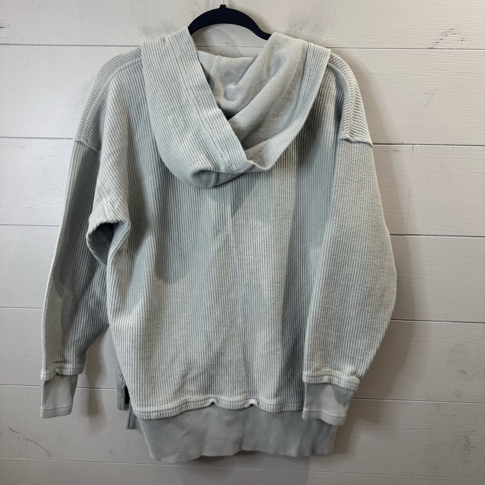 Aerie Oversized XXS Hooded Sweatshirt Ribbed Casual Comfort - Picture 2 of 9